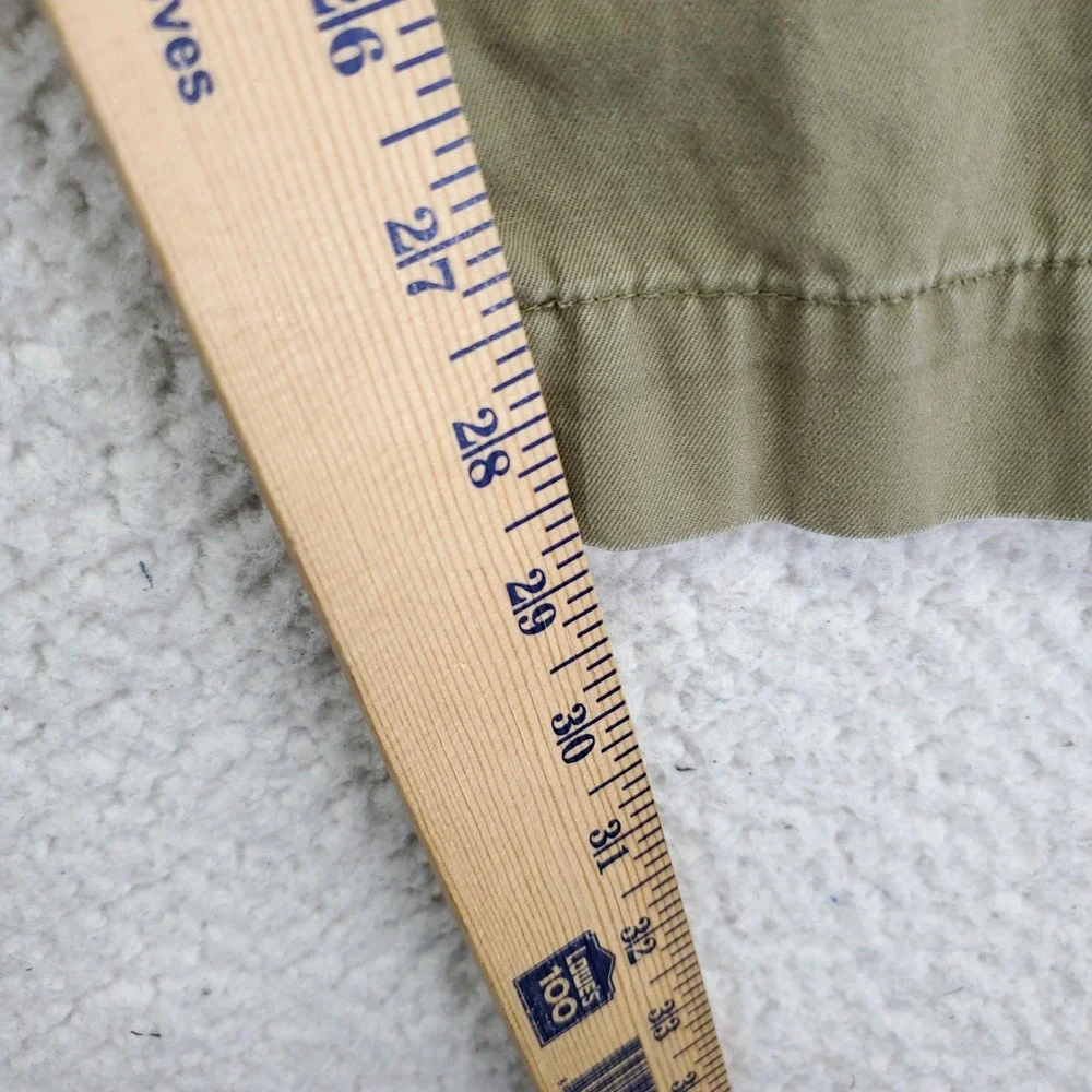 Banana Republic Emerson Chino Pants Mens 32x30 Olive Green Straight Leg Cotton